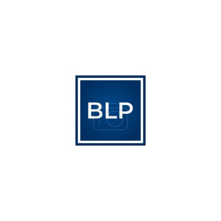 Téléchargez les illustrations : Lettres corporatives et carrées BLP Logo - en licence libre de droit