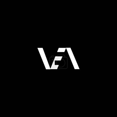 Ilustración de Letras iniciales VEA logo, Elegant, High end, upmarket brand - Imagen libre de derechos