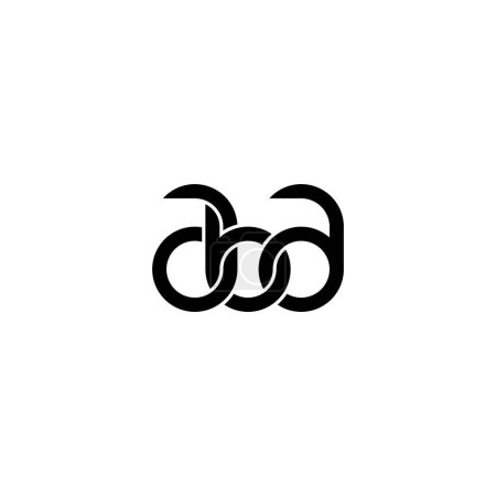 Illustration for Letters ABA Monogram logo design - Royalty Free Image