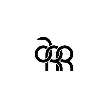 Illustration for Letters ARR Monogram logo design - Royalty Free Image