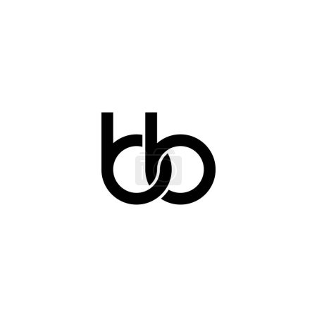 Téléchargez les illustrations : Lettres BB Monogram logo design - en licence libre de droit