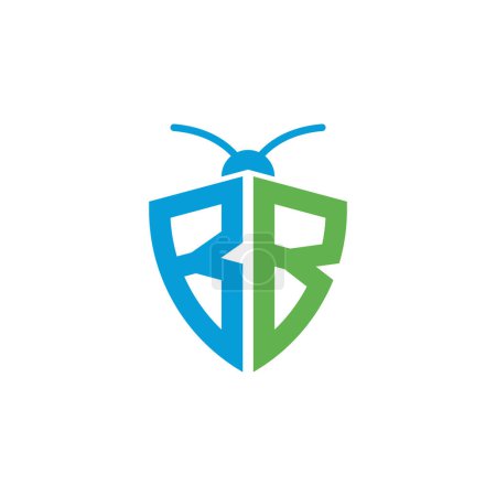 Téléchargez les illustrations : Lettres BB Logo de lutte antiparasitaire - en licence libre de droit