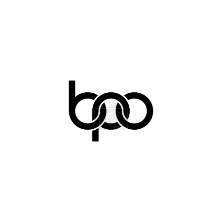 Téléchargez les illustrations : Lettres BPO Monogram logo design - en licence libre de droit