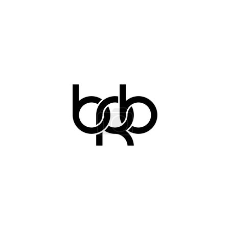 Illustration for Letters BRB Monogram logo design - Royalty Free Image