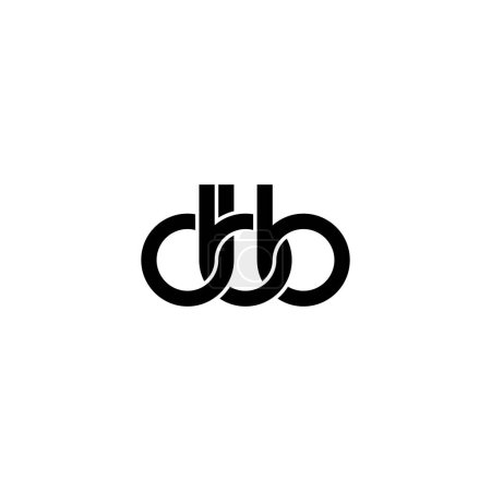 Ilustración de Letras DBB Monogram logo design - Imagen libre de derechos