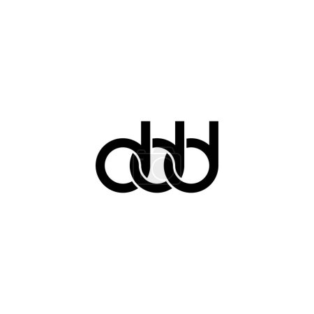 Ilustración de Letras DDD Monogram logo design - Imagen libre de derechos