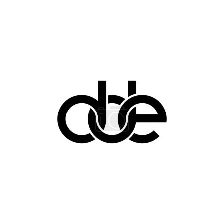 Ilustración de Letras DDE Monograma logo design - Imagen libre de derechos