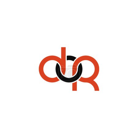 Ilustración de Cartas Diseño del logo de DOR Monogram - Imagen libre de derechos