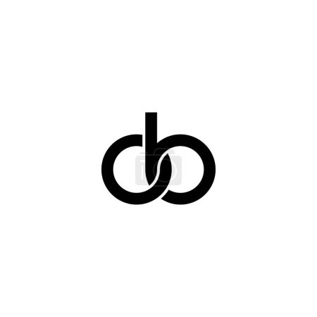 Ilustración de Letras OB Monogram logo design - Imagen libre de derechos