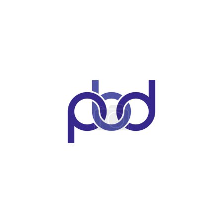 Téléchargez les illustrations : Lettres PBD Monogram logo design - en licence libre de droit