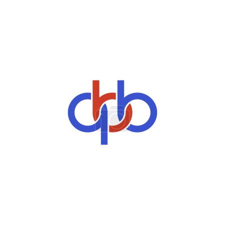 Illustration for Letters QBB Monogram logo design - Royalty Free Image