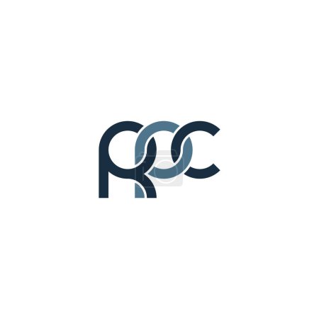 Ilustración de Cartas RPC Monogram logo design - Imagen libre de derechos