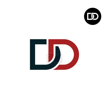 Illustration for Letter DD Monogram Logo Design - Royalty Free Image