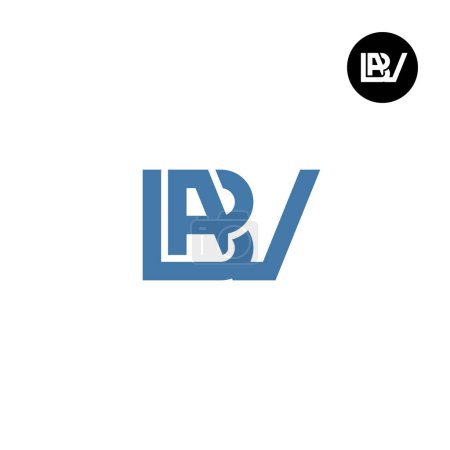 Téléchargez les illustrations : Lettre BVP BPV Monogram Logo Design - en licence libre de droit