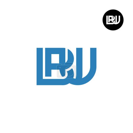 Illustration for Letter BWP BPW Monogram Logo Design - Royalty Free Image