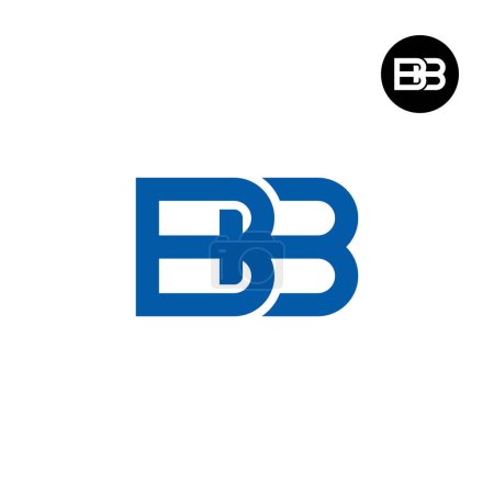 Téléchargez les illustrations : Lettre BB Monogramme Logo Design - en licence libre de droit