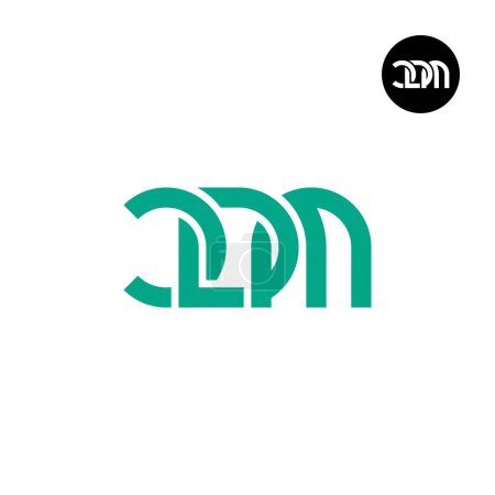 Illustration for Letter CDM Monogram Logo Design - Royalty Free Image