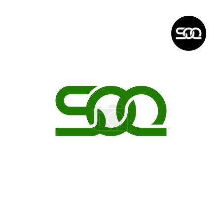 Ilustración de Letra SOQ Monograma Logo Design - Imagen libre de derechos
