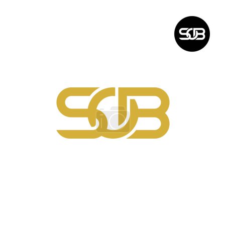 Illustration for Letter SOB Monogram Logo Design - Royalty Free Image