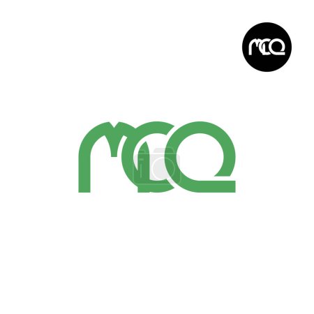 Téléchargez les illustrations : Lettre MCQ Monogram Logo Design - en licence libre de droit