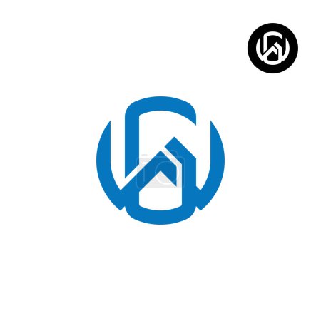 Letter GW WG Circle Bold logo design