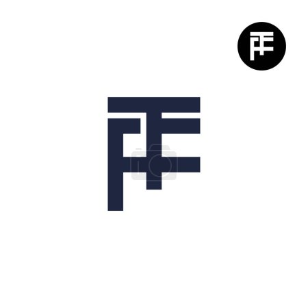 Téléchargez les illustrations : Lettre TF FT Monogram Logo Design Simple - en licence libre de droit