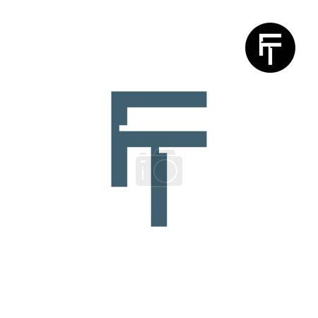 Téléchargez les illustrations : Lettre FT TF Monogram Logo Design - en licence libre de droit