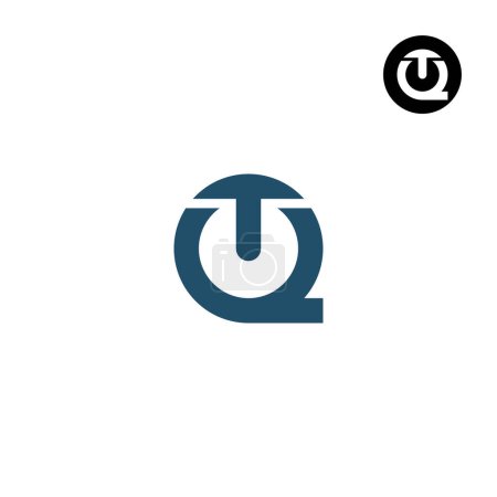 Ilustración de Letra QT TQ Monograma Logo Design - Imagen libre de derechos
