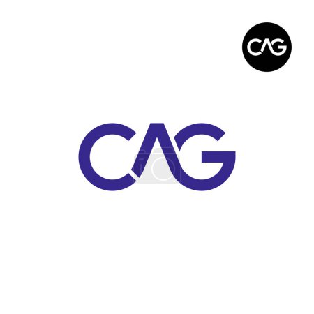 Téléchargez les illustrations : Lettre CAG Monogram Logo Design - en licence libre de droit