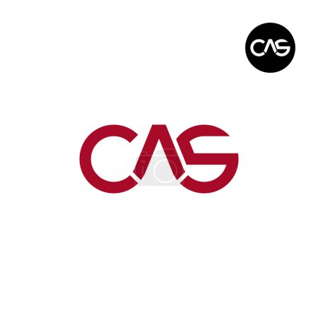 Illustration for Letter CAS Monogram Logo Design - Royalty Free Image