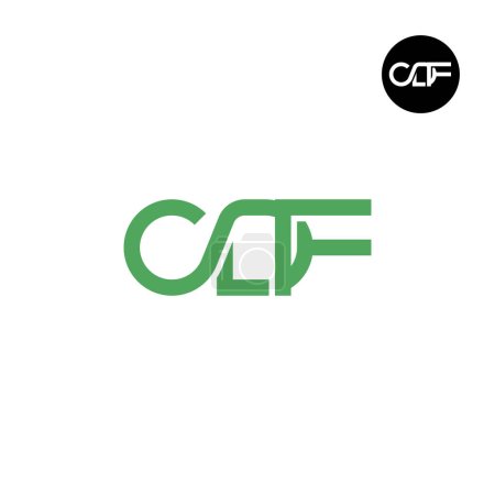 Ilustración de Carta Diseño de logotipo de monograma CDF - Imagen libre de derechos