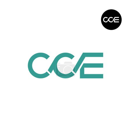 Téléchargez les illustrations : Lettre CCE Monogram Logo Design - en licence libre de droit