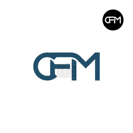 Illustration for Letter CFM Monogram Logo Design - Royalty Free Image