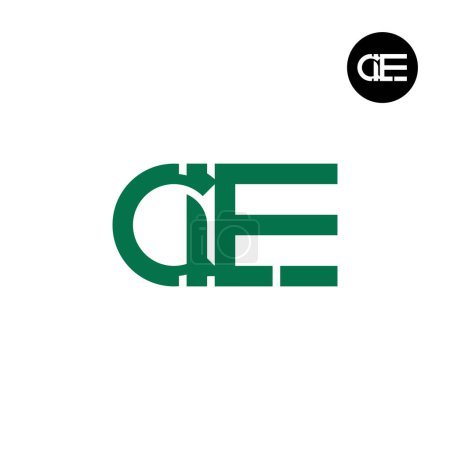 Illustration for Letter CLE Monogram Logo Design - Royalty Free Image