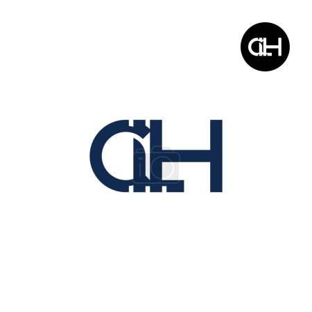 Téléchargez les illustrations : Lettre CLH Monogram Logo Design - en licence libre de droit