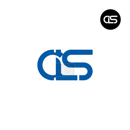 Téléchargez les illustrations : Lettre CLS Monogram Logo Design - en licence libre de droit