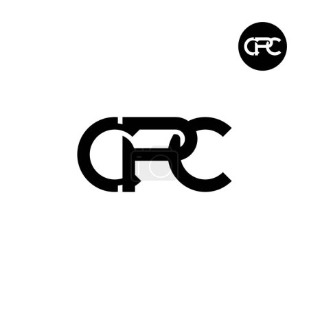 Diseño del logotipo del monograma de la letra CPC