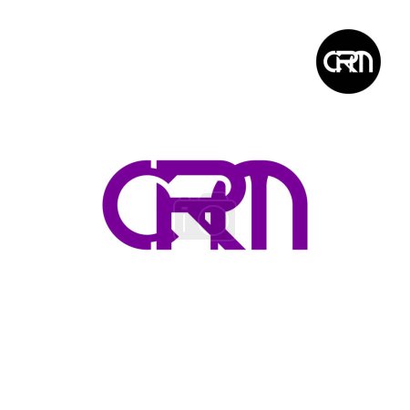 Illustration for Letter CRM Monogram Logo Design - Royalty Free Image