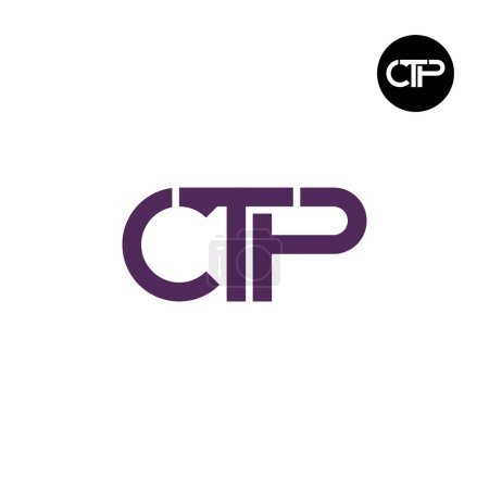 Téléchargez les illustrations : Lettre CTP Monogramme Logo Design - en licence libre de droit
