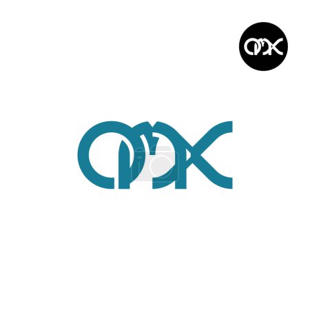 Téléchargez les illustrations : Lettre OMX Monogram Logo Design - en licence libre de droit
