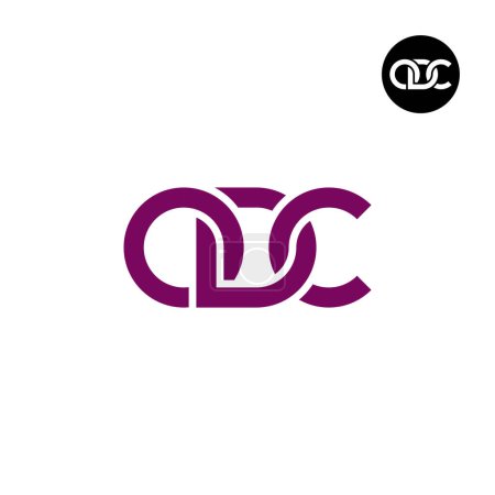 Téléchargez les illustrations : Lettre ODC Monogram Logo Design - en licence libre de droit