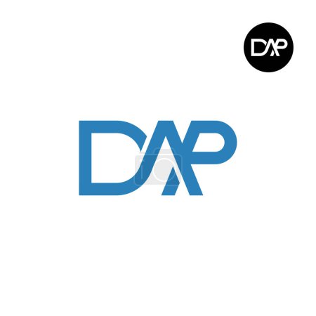 Illustration for Letter DAP Monogram Logo Design - Royalty Free Image