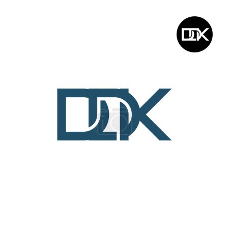 Illustration for Letter DDK Monogram Logo Design - Royalty Free Image