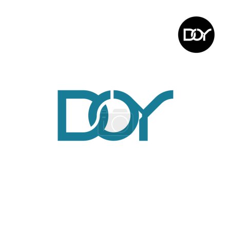 Téléchargez les illustrations : Lettre DOY Monogram Logo Design - en licence libre de droit