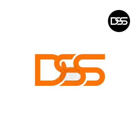 Ilustración de Diseño del logotipo de la letra DSS monograma - Imagen libre de derechos