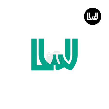 Téléchargez les illustrations : Lettre LWJ Monogram Logo Design - en licence libre de droit