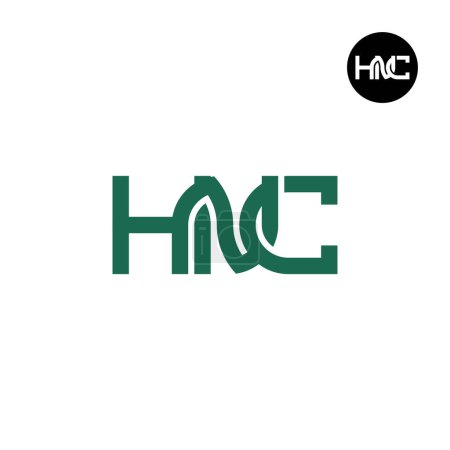 Illustration for Letter HNC Monogram Logo Design - Royalty Free Image