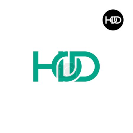 Illustration for Letter HOD Monogram Logo Design - Royalty Free Image