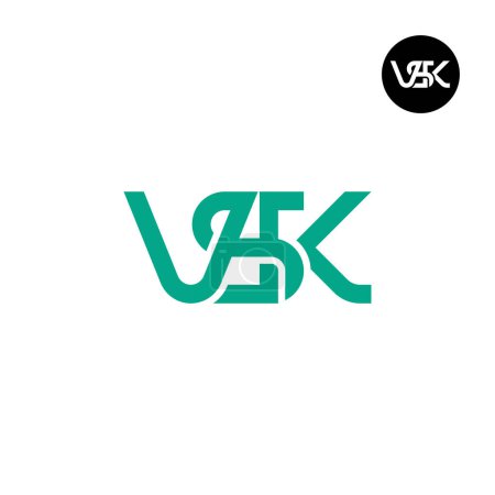 Téléchargez les illustrations : Lettre VSK Monogram Logo Design - en licence libre de droit
