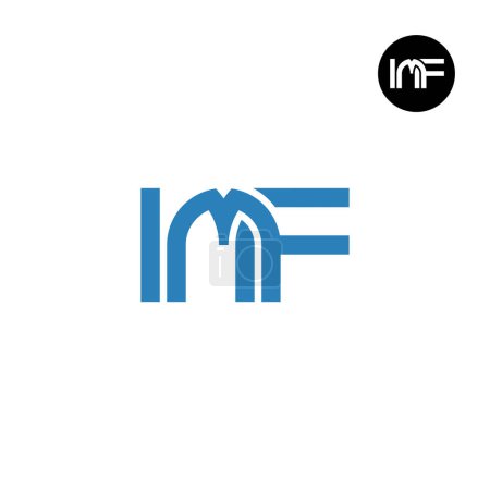 Ilustración de Carta FMI Monograma Logo Diseño - Imagen libre de derechos